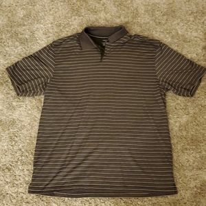 Mens Brown Striped Shirt
